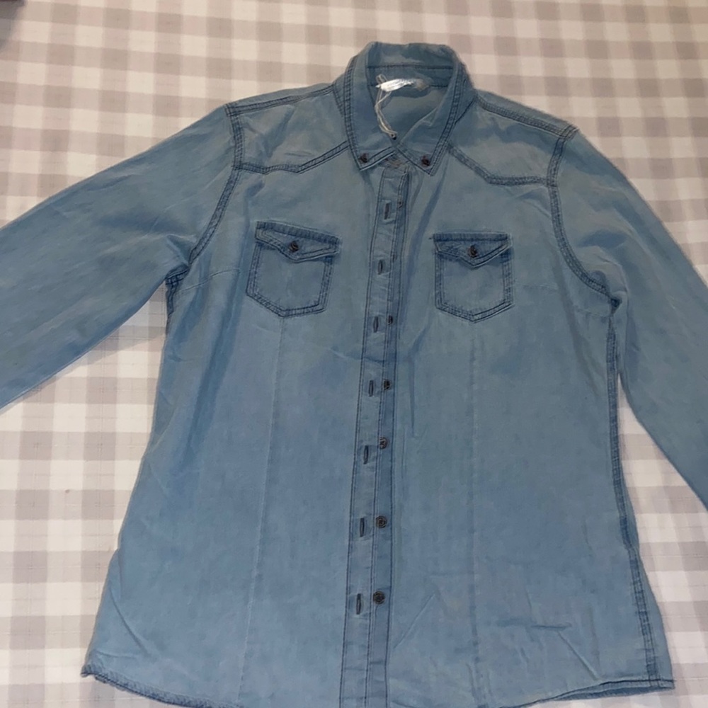 Denim Blue Button Down